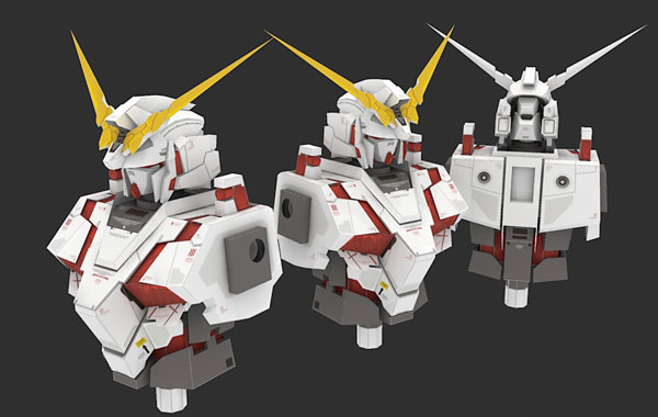 Unicorn Gundam Paper Model (Torso) Unicorn Gundam Paper Model (Torso)
