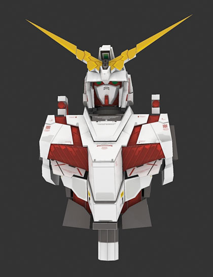 Unicorn Gundam Paper Model (Torso) Unicorn Gundam Paper Model (Torso)