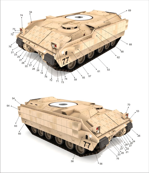 Free M2A2 Bradley 1/43 Free M2A2 Bradley 1/43