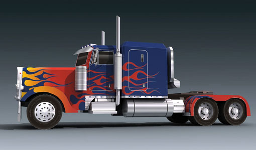 Peterbilt 379 - optimus-prime Vehicle Mode Peterbilt 379 - optimus-prime Vehicle Mode