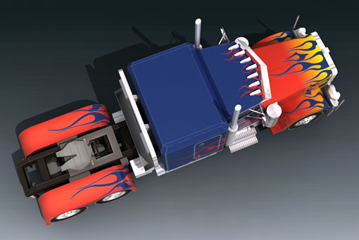 Peterbilt 379 - optimus-prime Vehicle Mode Peterbilt 379 - optimus-prime Vehicle Mode