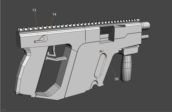 KRISS Super V 1:1 (patterns)